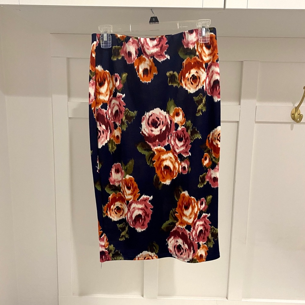 Floral Pencil Skirt